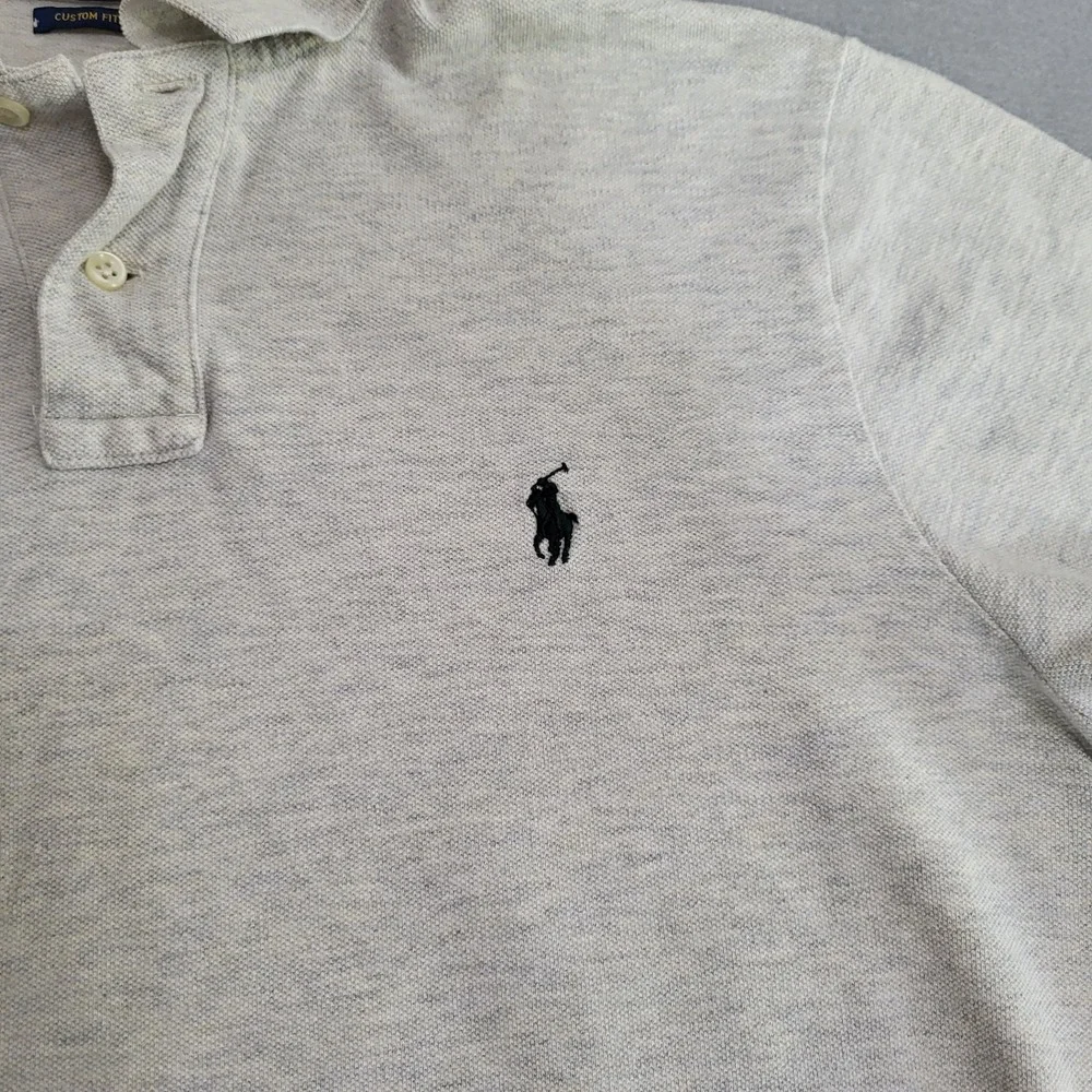 Polo Ralph Lauren Custom Fit Short Sleeve Polo Shirt Men's Size L Pony Logo
